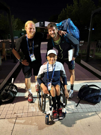 maxi taucher us open usopen double mix winner andrea vvassori