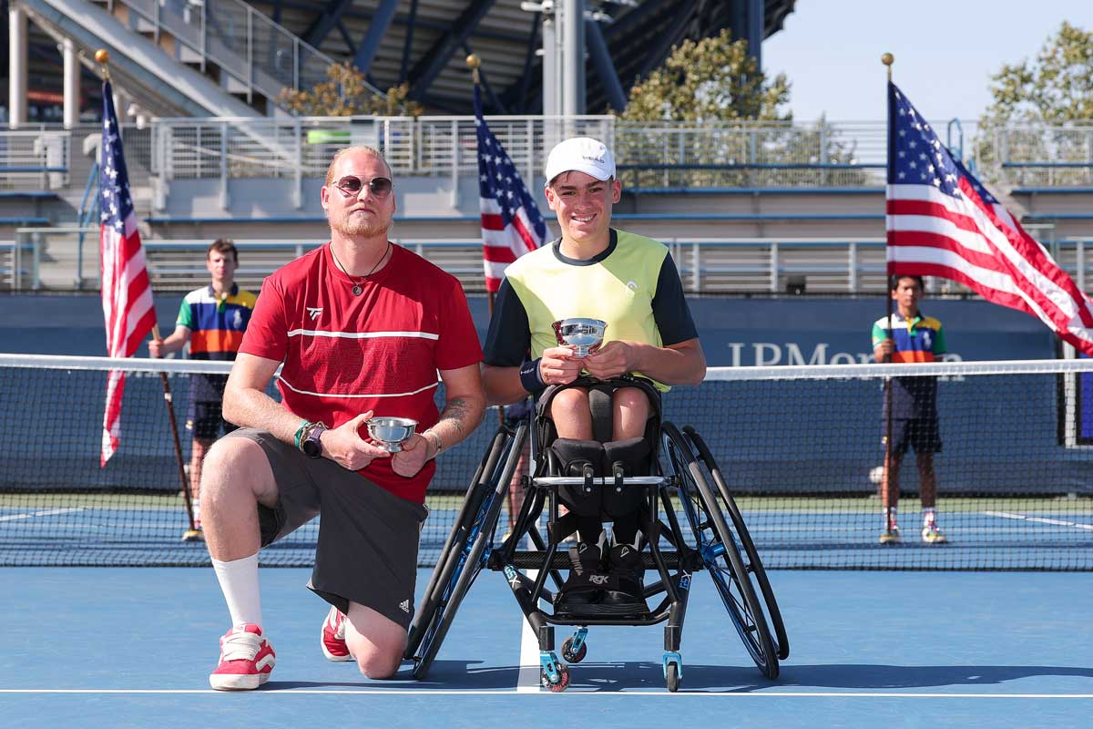 Maxi Taucher & Maximilian Forer bei den US Open 2025 by Pete Staples/USTA